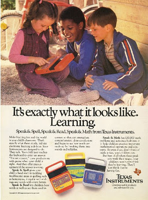 Texas Instruments 1984 Speak-and-Spell advertisement